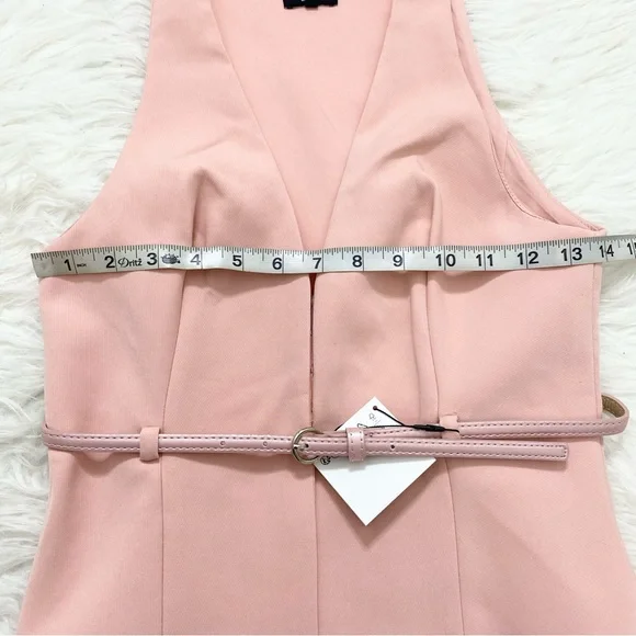 ZARA Pink Belted Vest Top - Picture 3 of 5